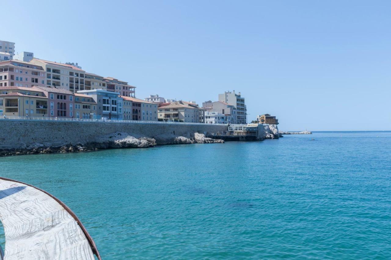 Stud Terras Ville Corniche 2 Pers Stat Gratuit Rue Modif Suivt Possib Et Accord Exclusif Marsella Exterior foto